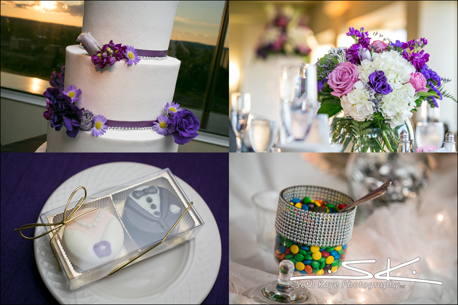 wedding cake and candy details