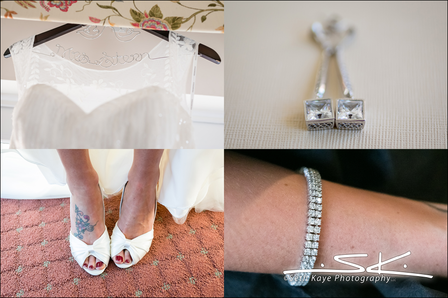 bridal jewelry and shoes