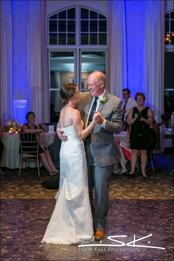 bride and her father dancing