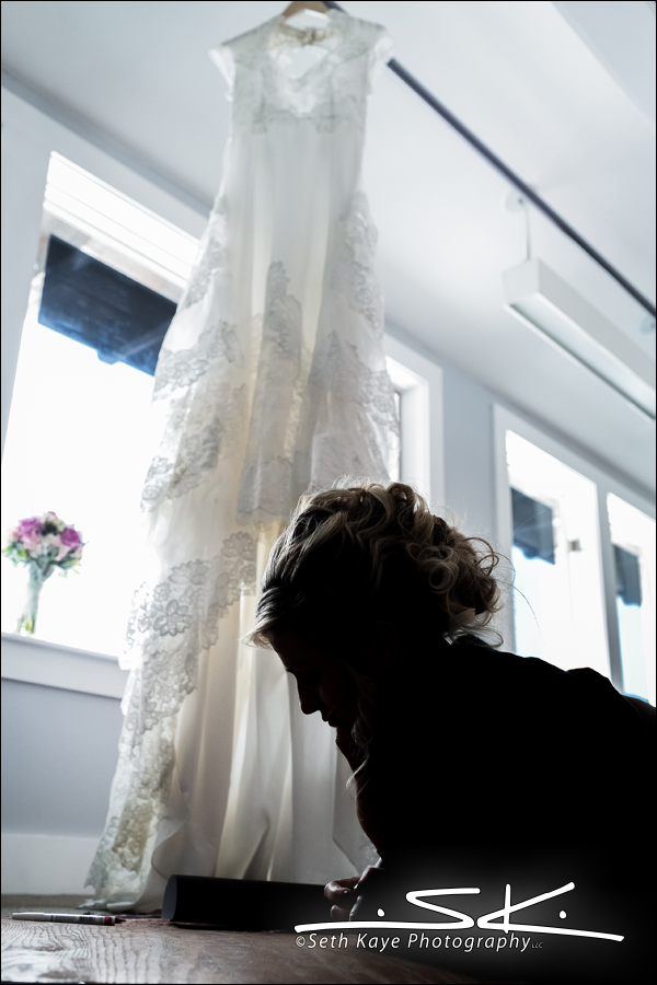contemplative bride