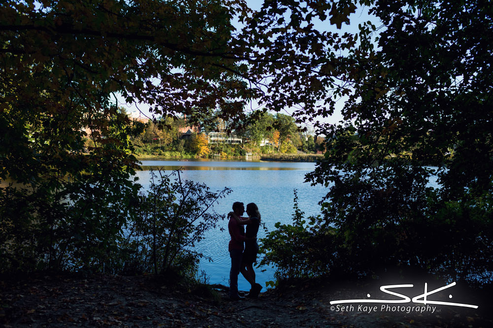An engagement session at Smith College