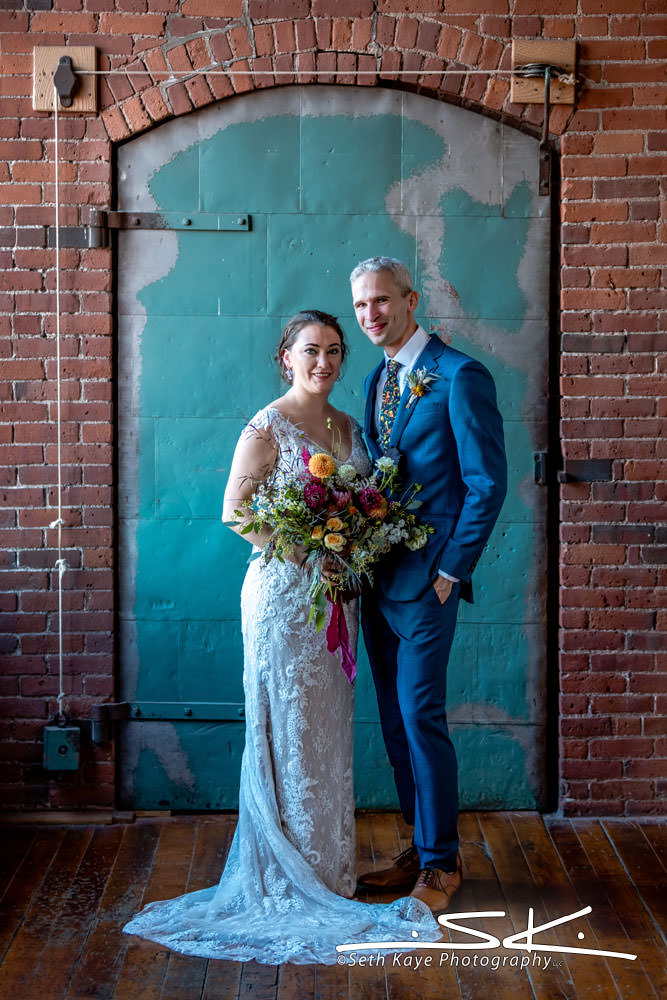 Mill 1 at Open Square Wedding Portrait