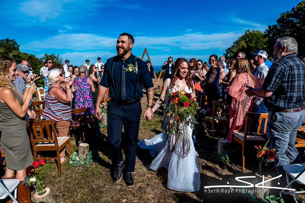 Noble View wedding recessional